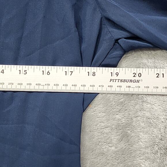 Live To Be Spoiled Top Womens XL Blue Yellow White Striped Button Front Belted - Picture 9 of 11